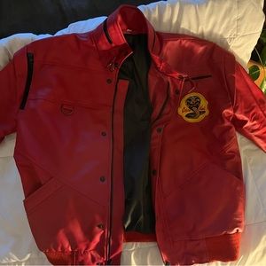 Cobra Kai Johnny Lawrence Red Leather Jacket